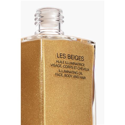 chanel les beige oil|huile corps beige de chanel.